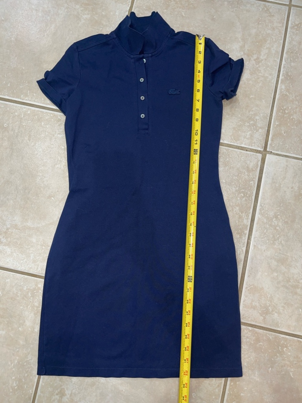Women's Slim Fit Stretch Mini Piqué Polo Dress Sz XS/34